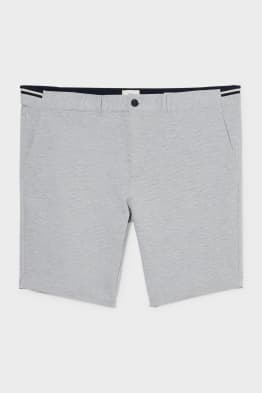 Shorts in felpa - a righe
