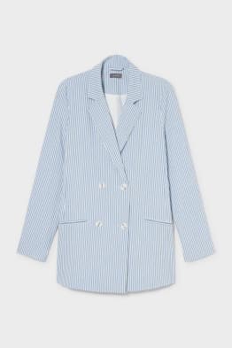Blazer with shoulder pads - recycled - striped