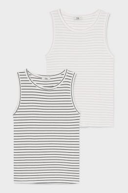 Confezione da 2 - top - righe
