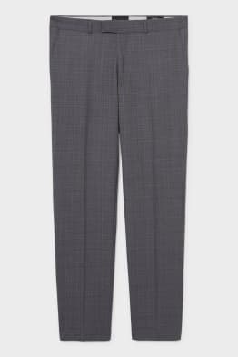 Pantalon de costume - regular fit - fil italien - à carreaux