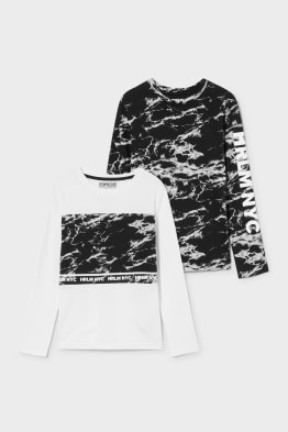 Multipack 2er - Langarmshirt - Bio-Baumwolle