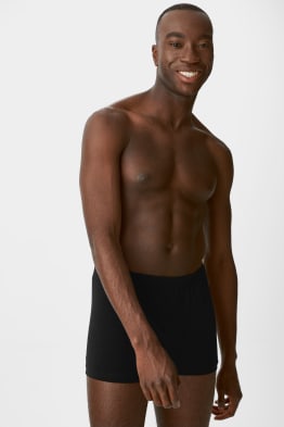 Confezione da 10 - boxer aderenti - cotone biologico - LYCRA®