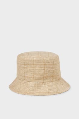 Chapeau réversible - à carreaux
