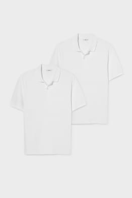 Confezione da 2 - polo - cotone biologico