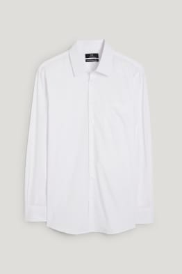 Business-overhemd - regular fit - extra korte mouwen - gemakkelijk te strijken