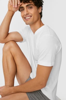 Größe: L Multipack 3er-Unterhemd-Doppelripp-Bio-Baumwolle C&A Herren Kleidung Unterwäsche Unterhemden & Unterziehshirts 