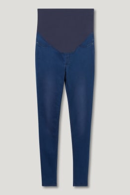 Těhotenské džíny - jegging jeans - bio bavlna