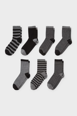 Multipack of 7 - socks - striped
