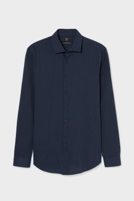 Business košile - slim fit - cutaway - snadné žehlení - puntíkovaný