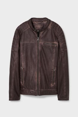 Bikerjacke - Lederimitat