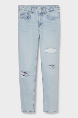 Premium boyfriend jeans - vita bassa