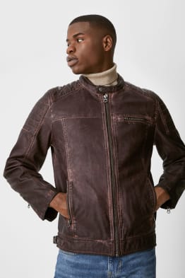 Bikerjacke - Lederimitat