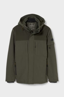 Softshell jacket with hood
