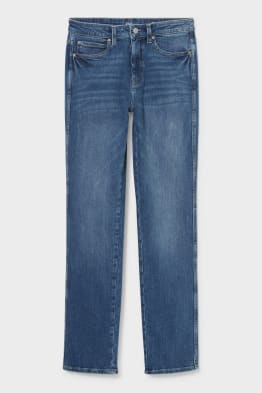 Straight jeans - wysoki stan