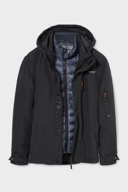 Veste de pluie à capuche 3-en-1