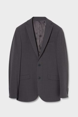 Mix-and-match tailored jacket - slim fit - flex - recycled - check