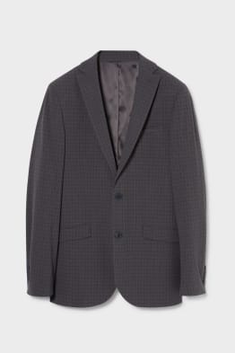 Oblekové sako - slim fit - Flex - z recyklovaného materiálu - kostkované