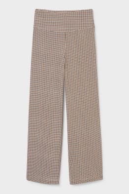 Stoffhose - Palazzo - recycelt - kariert