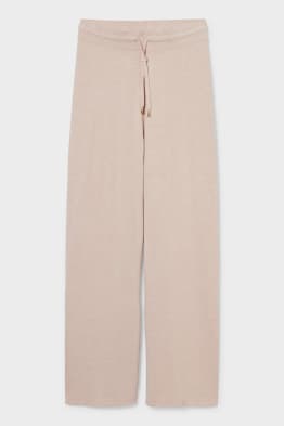 Pantaloni in maglia fine - relaxed fit