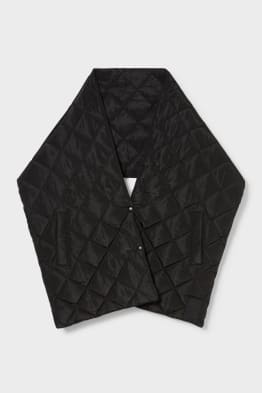 Sciarpa trapuntata con tasche