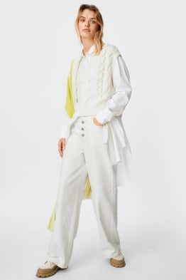 Wide Leg Jeans - high waist
