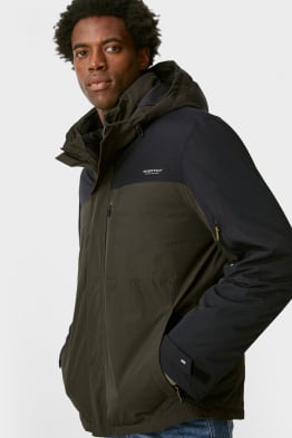 3-in-1 rain jacket with hood