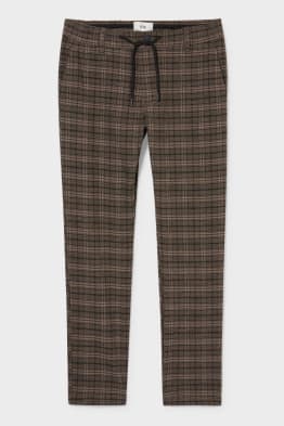 Pantalons xinos - tapered fit - LYCRA® - reciclat - quadres