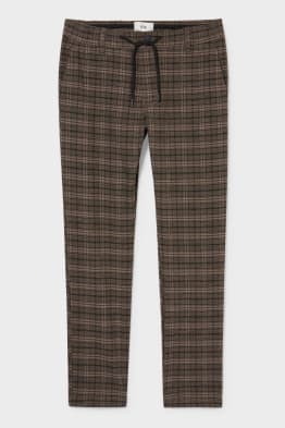 Chino - tapered Fit - LYCRA® - matière recyclée - à carreaux