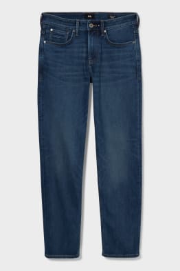 Straight jeans - ocieplane dżinsy - LYCRA® - materiał z recyklingu
