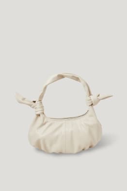Shoulder bag with knot detail - faux leather