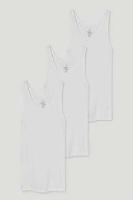 Set van 3 - onderhemd - dubbele ribstof