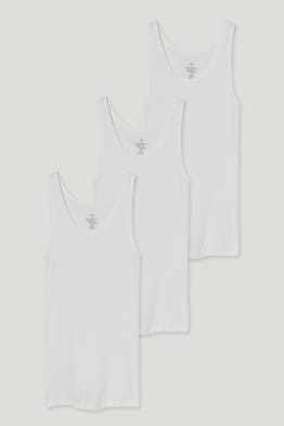 Lot de 3 - maillots de corps - doubles côtes