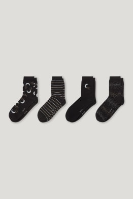 Multipack of 4 - socks - shiny
