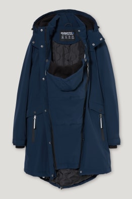 Umstands-Funktionsjacke mit Kapuze und Baby-Einsatz