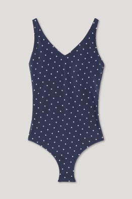 Non-wired mastectomy swimsuit - polka dot