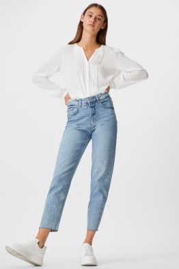 Jeans Gwen - mom denim stone femme | Bonobo