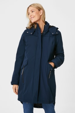 Umstands-Funktionsjacke mit Kapuze und Baby-Einsatz