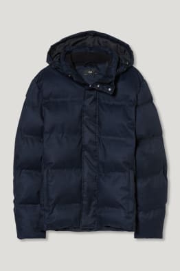 Outdoor jacket with hood - recycled