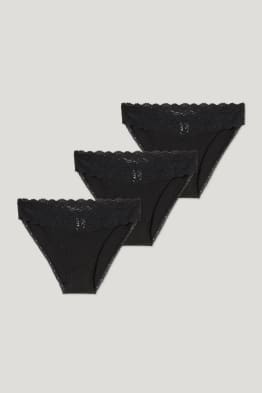 Lot de 3 - culottes - coton bio
