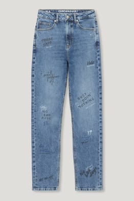 CLOCKHOUSE - Straight Jeans - High Waist
