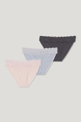Lot de 3 - culottes - coton bio
