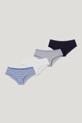 Multipack of 4 - hipster briefs - organic cotton