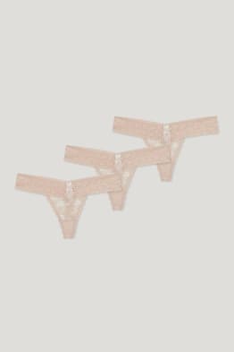 Wielopak, 3 pary - stringi