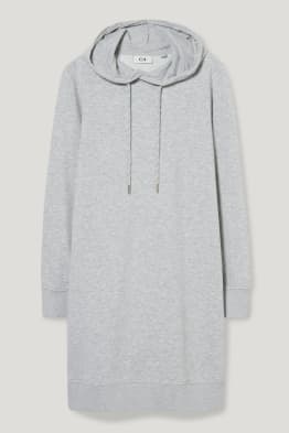 Rochie tip coloană cu glugă