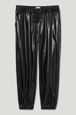 Joggers - faux leather
