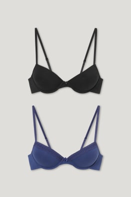 Lot de 2 - soutien-gorge avec armatures - DEMI - ampliformes