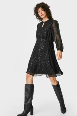 Vestito fit & flare - da festa - da materiali riciclati