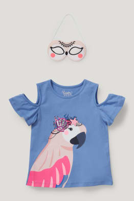 Ensemble - T-shirt et masque perroquet - 2 pièces