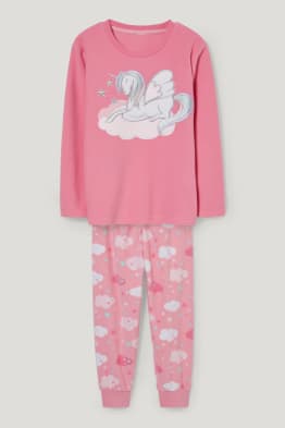 Einhorn - Fleece-Pyjama - 2 teilig