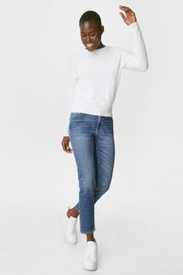 Straight tapered jeans - bio bavlna